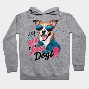 Just A Girl Who Loves dog Hoodie